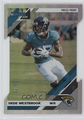 2019 Panini Donruss Press Proof Silver Die-Cut /75 Dede Westbrook #123 - Image 1 of 2