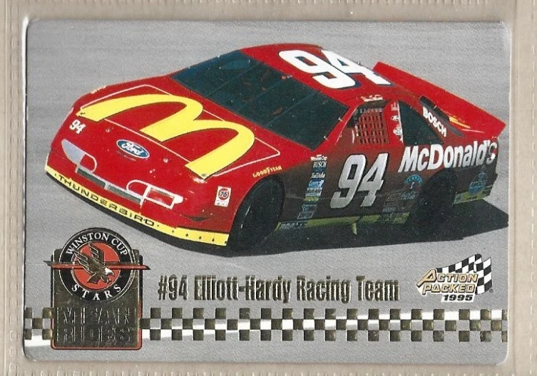 Bill Elliott's Car 1995 Pinnacle Action Packed Stars #36 - Image 1 of 1