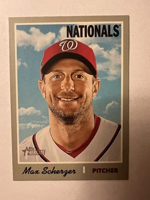 Topps Heritage 2019 - impresión corta Max Scherzer #454 Foto 1 de 3