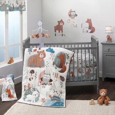 Bedtime Originals Animal Alphabet 3-Piece Infant Nursery Baby Crib Bedding Set - Image 1 of 4