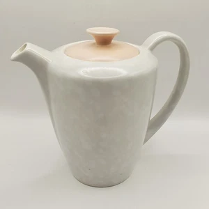 Vintage 50s 60s Poole Twintone Peach Bloom Seagull Small Coffee Hot Water Pot - Picture 1 of 8