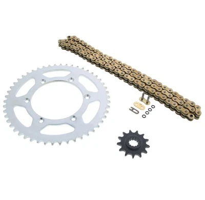 1990-1998 se adapta a Suzuki RMX250 oro junta tórica cadena y piñón plata 13/50 520-114L Foto 1 de 4