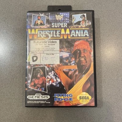 WWF Super Wrestlemania (Sega Genesis, 1992) NO MANUAL - Image 1 of 4