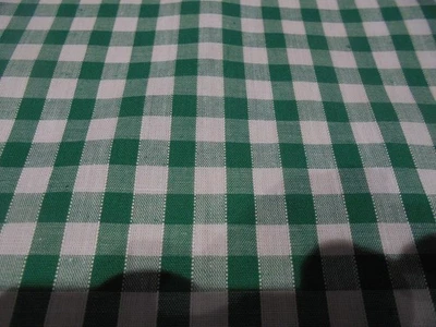 Vintage  fabric. Gingham check. - Image 1 of 4