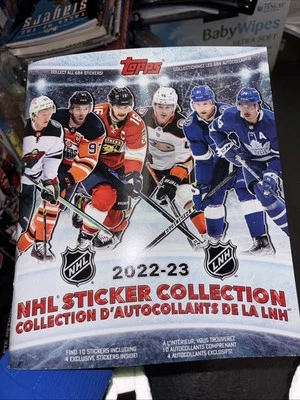2022-23 Topps NHL Hockey Sticker Book Collection Album - NEW!
