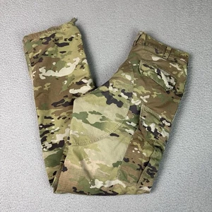 US Army Combat Pants Medium Brown Long Multi Camo Pockets Military Hose M - Bild 1 von 16