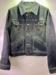 Rare Vintage Wrangler Western Women’s Lined Sample Denim Jean Jacket Size Small - Picture 1 of 12
