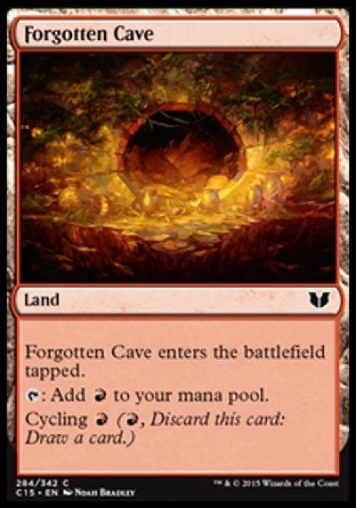 Forgotten Cave - Medium Play MTG Commander 2015 - Image 1 of 1