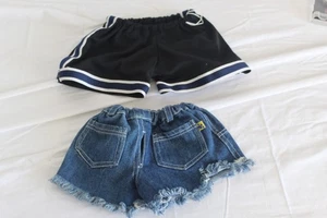 Pantalones cortos de mezclilla BABW Build A Bear recortes y otra marca pantalones cortos de fútbol - Imagen 1 de 6