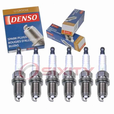 6 bujías Denso estándar ranura en U para Toyota Avalon 1995-2004 3,0 L V6 be Foto 1 de 4