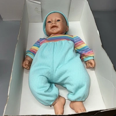 JC Toys La Baby 20” Soft Body Doll Rainbow Outfit: New In Box - Image 1 of 4