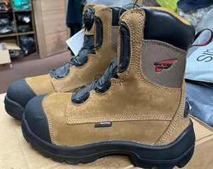Red Wing 3268 Brown 8" lace up S3 SRA HRO Safety Boot Boa Lacing System UK 6 - Picture 1 of 5
