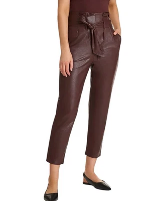 Commando Vegano Imitación Cuero Bolsa de Papel Pantalones Talla XS Buey Rojo Sangre Grunge Otoño Foto 1 de 4