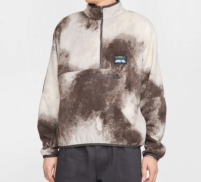 Nike Club Hombres L Aire Libre 1/2 Cremallera Pullover Manga Larga Top HV4628-254 Ash Phantom Foto 1 de 4