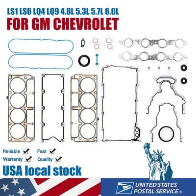 Kit de sellado de juntas LS de calidad OEM apto para GMC Sierra 2500 2000 6,0 L V8 OHV Foto 1 de 4