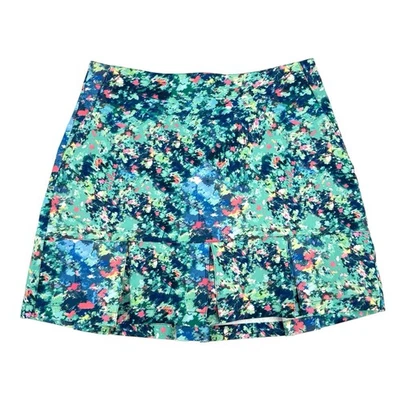 Женская юбка Lady Hagen Golf Skort размер 8 акварель цветочный узор плиссированная с подкладкой - Изображение 1 из 4