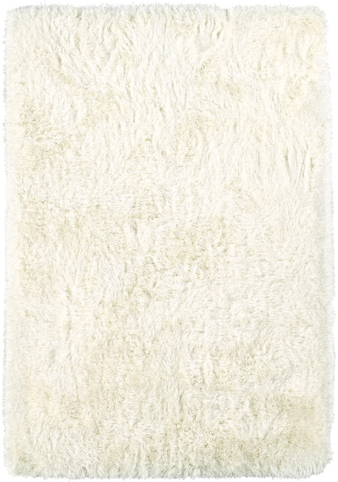2x8 Dalyn Ivory Solid Fluffy Shag Monochrome Runner IA100 - Aprx 2' 3" x 7' 6" - Image 1 of 1