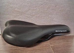 Vintage Schwinn Cionlli Fahrradsitz Neu ohne Etikett schwarz mit Monogramm - Bild 1 von 4