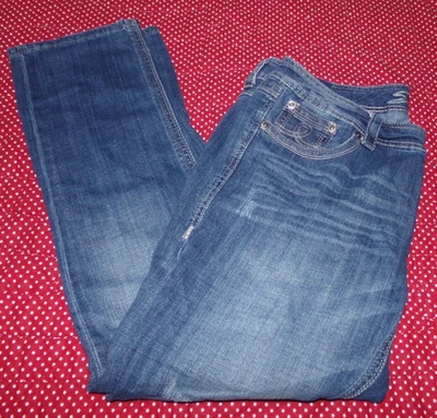 7SEVEN WOMENS SIZE 18 LUXE STRAIGHT MID RISE BLUE JEANS SUPER STRETCH - Image 1 of 4