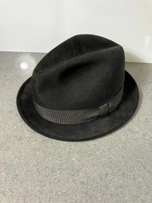 Шляпа-федора Mallory Fifth Avenue мужская размер 7 винтажная коричневая шерстяная и шелковая с подкладкой - Изображение 1 из 4