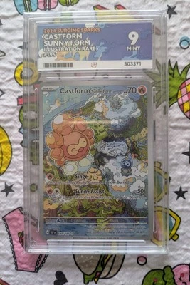 Pokemon TCG - Castform Sunny Form 195/191 - Surging Sparks Ace 9 MINT - Image 1 of 2