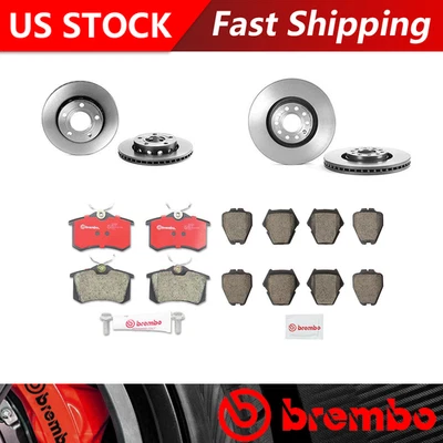 Kit de rotores de freno y pastillas de freno de cerámica para Audi S4 2002 - Brembo OE Foto 1 de 4