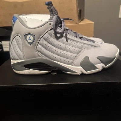 Zapatillas Jordan 14 Retro Gris Lobo 2014 Talla 10 387471-004 Foto 1 de 4