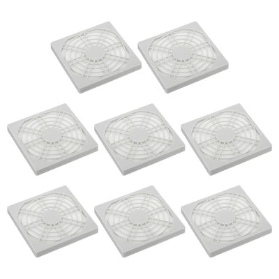 80mm Lüfter Fingergrill 8 Packung für 80x80mm Abluft Lüfter Weiß - Bild 1 von 4