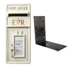 Post Box Ivory With Lock Wall Mounted Royal Mail Er Design Mailbox Cast Iron