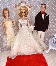 New ListingVintage Barbie Dolls With Wedding Clothes & Accessories