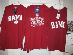 Alabama Crimson Tide T-Shirts Med LS & MED Tanktop Neu + Etikett 3 Artikel - Bild 1 von 11