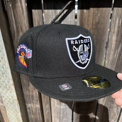 7 1/4 灰色 UV New Era 独家奥克兰突袭者队 2001 年职业碗贴合帽子 — 第 1/4 张图片