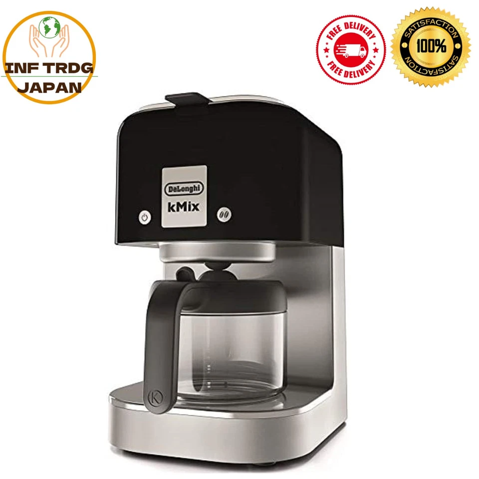 DeLonghi Drip Coffee Maker kMix COX750J-BK Regular Coffee 6 Cups Stainle F/S