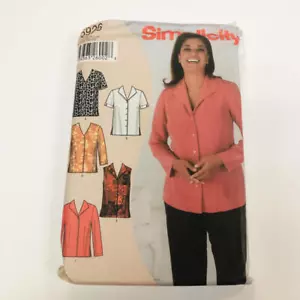 Blusa para mujer vintage Simplicity patrón de costura 5926 sin cortar - Imagen 1 de 2