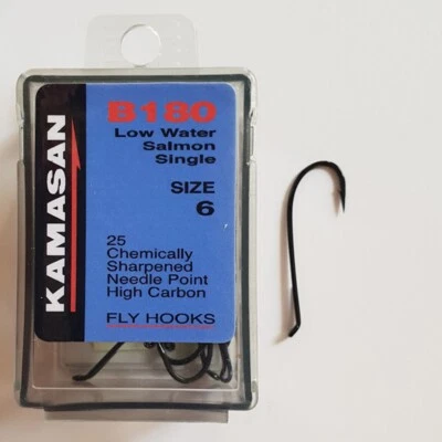 Kamasan B180(Single), B280(Double), B380(Treble) Fly Tying Salmon Hooks - Image 1 of 4