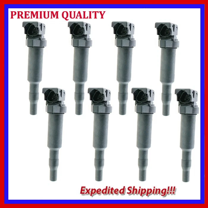 8PC IGNITION COIL EBM592 FOR 05-09 BMW 740Li E66 N62 4.0L - Image 1 of 4