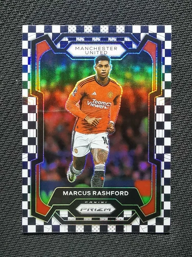 2023-24 Panini Prizm EPL MARCUS RASHFORD Black White Checker SP Man United