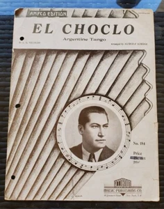 EL CHOCLO ARGENTINE TANGO 1941 VINTAGE ACCORDIAN SHEET MUSIC - Picture 1 of 1
