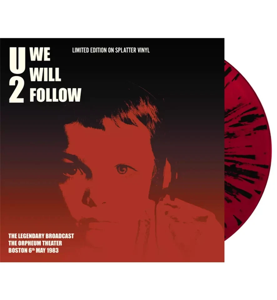 U2 – We Will Follow (Limited Edition Hand Numbered on Splatter Vinyl) lp - Image 1 of 1