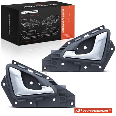 2x Manija de puerta interior delantera cromada + gris para Honda Odyssey 2005 2006-2010 Foto 1 de 4