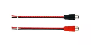 RCA L/R To Speaker Wire Adapter Cable For Amp Receiver Subwoofer Hi-Fi - Picture 1 of 4