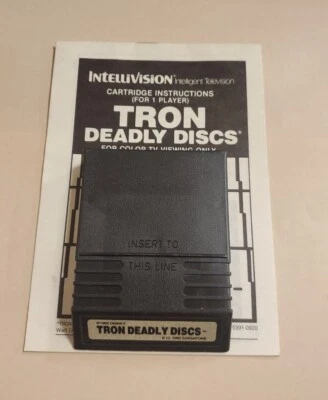 Tron Deadly Discs (Intellivision) Disney- 1982 - Cartridge and Manual  - Image 1 of 3
