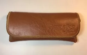 Vintage Wrangler Brille braune Lederbrille Etui - Bild 1 von 9