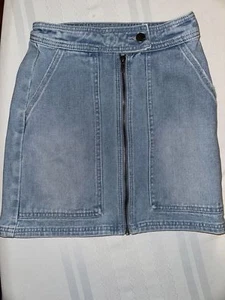 Billabong Ride Right Jean Denim Skirt Y2K Surf Punk Size 3/4 24 Women's EUC - Picture 1 of 3