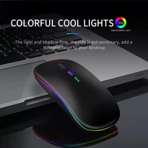 2.4 GHz Wireless Cordless Mouse Mice Optical Scroll For Laptop PC Computer + USB - Picture 1 of 7