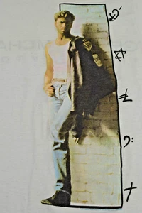 Vintage Band T-Shirt Size XS/S 1989 George Michael The Faith Tour Thin White - Picture 1 of 9