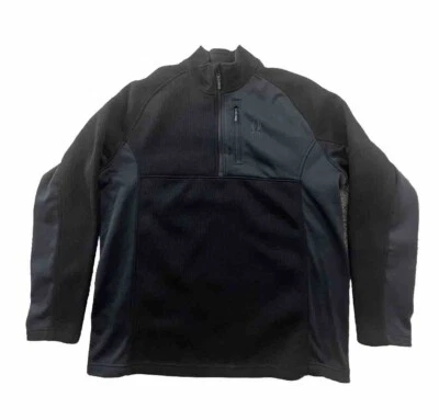 Spyder Outbound 1/2 Zip Mid Weight Core Sweater Pullover Black Men’s Size XXL - Image 1 of 4