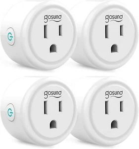 Enchufe inteligente WIFI toma de corriente de control de voz funciona con Amazon Alexa Google 4 PCS - Imagen 1 de 12