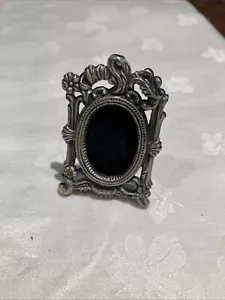 "Marco de fotos vintage de metal mini 1,5"" X1"" sin vidrio" - Imagen 1 de 5