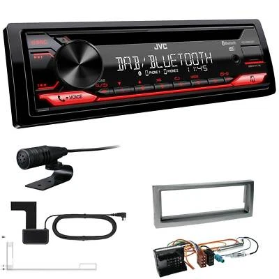 JVC KD-DB622BT DAB inkl Antenne Bluetooth USB Einbauset für Citroen C5 2004-2008 - Bild 1 von 4